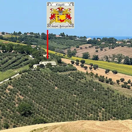 Pensión In House - Il Girasole On The Hills Of Senigallia, A Stones Throw From The Sea Roncitelli